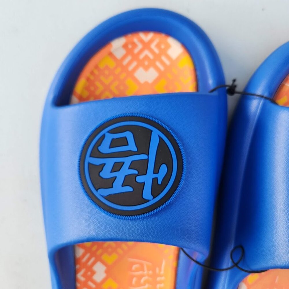 NEW DragonBall Z Dragon Ball Z Men’s Size 7 Slippers Sandals Slides Blue Orange